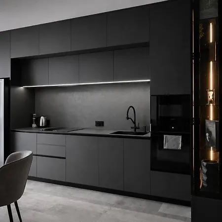 Modern Dark Minimalist With Panoramic Views